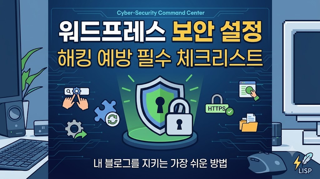 워드프레스 해킹 방지 및 보안 설정 8가지