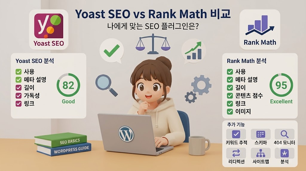 워드프레스 SEO 플러그인 3종 비교