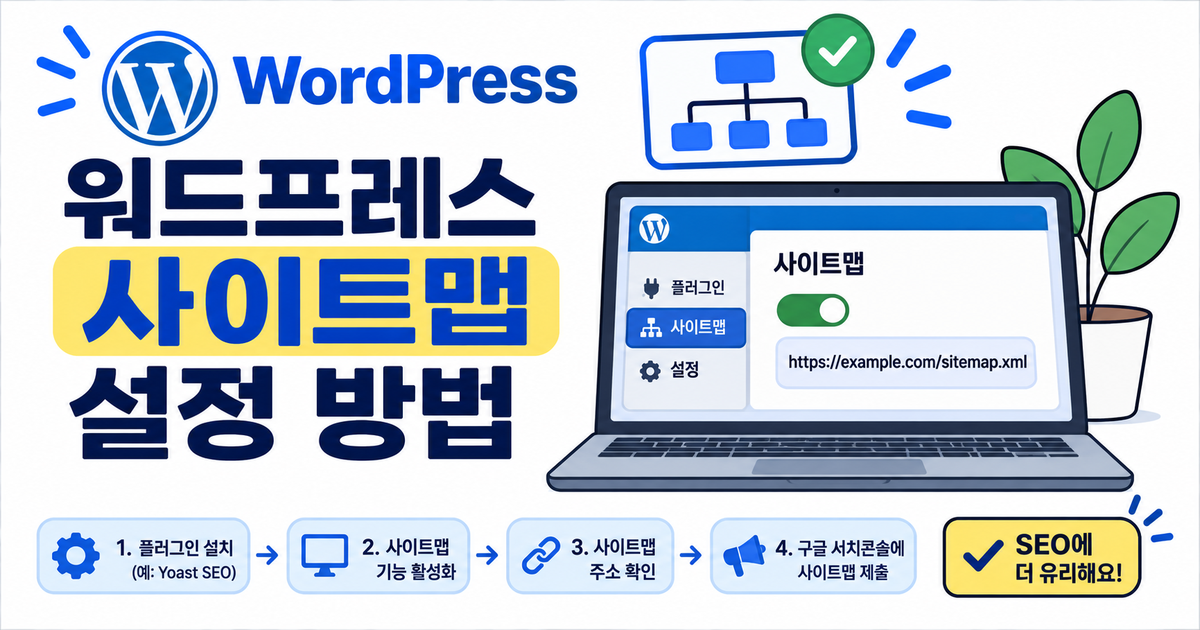 워드프레스 사이트맵 설정 방법